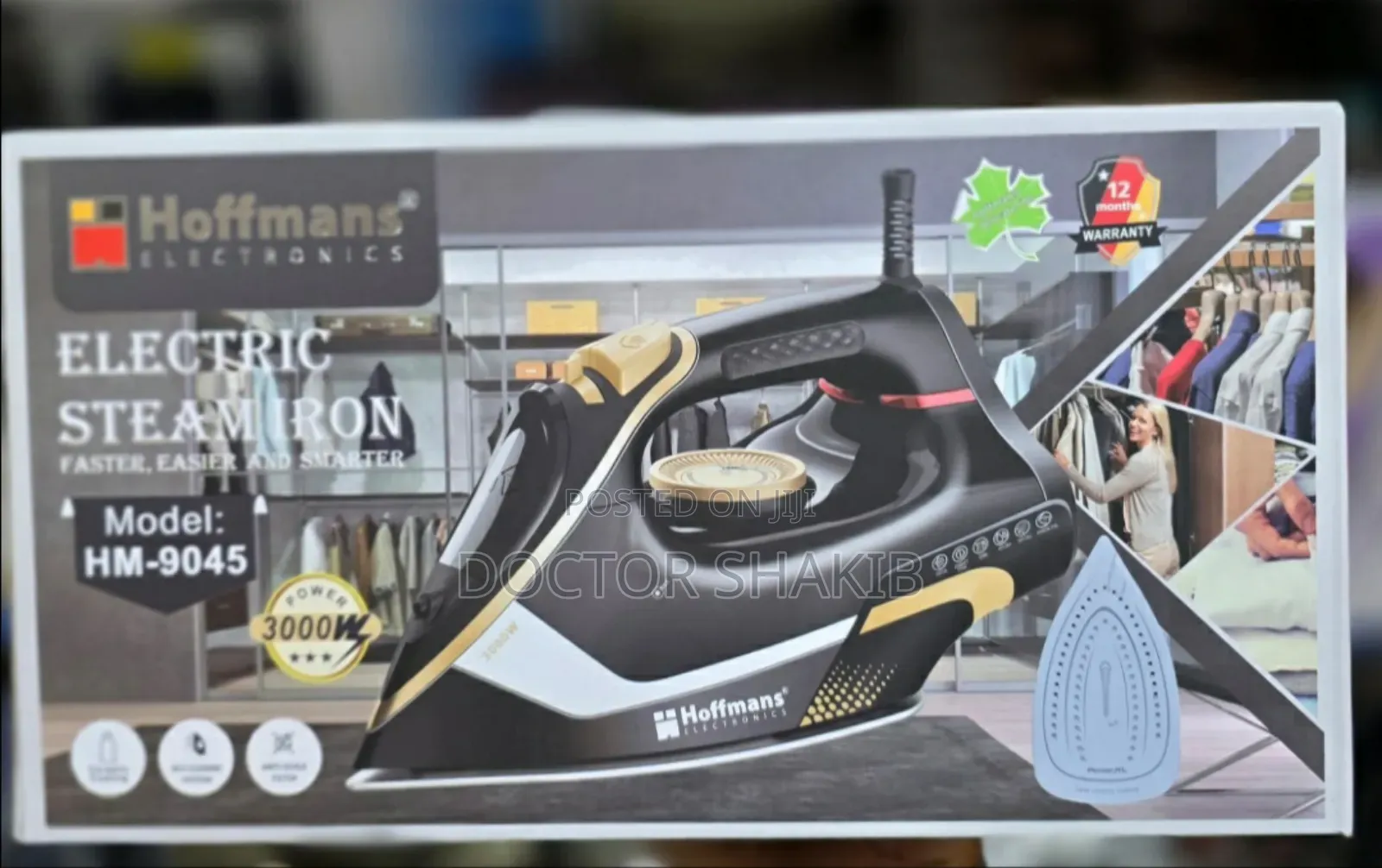 High-Quality Hoffmans Electric Stream Flat Iron
