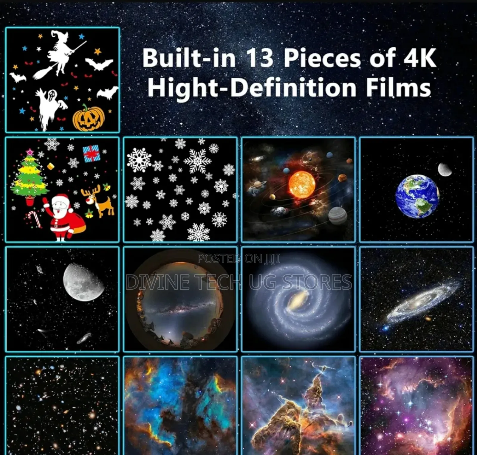 Galaxy Projector Star Light,13 Discs Starry Sky Night Light