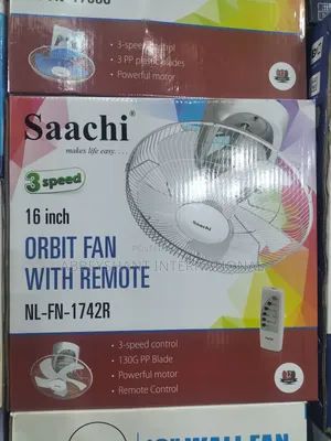 (3 Speed Ceiling Fan)Orbit Remote Ceiling Fan Saachi Brand