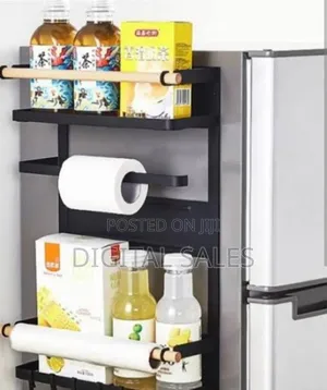 Magnetic Fridge Side Shelf Storage