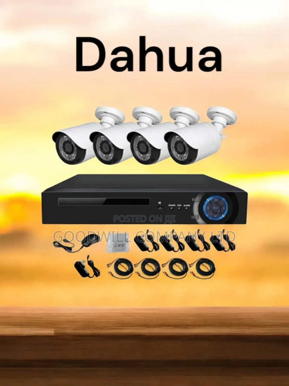 4 Channel Colorvu 24/7 CCTV Camera Full Kit Night Vision