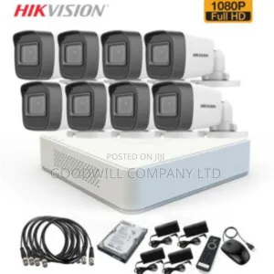 8 Channel Hik Vision CCTV Camera Full Kit Minium Color Vu