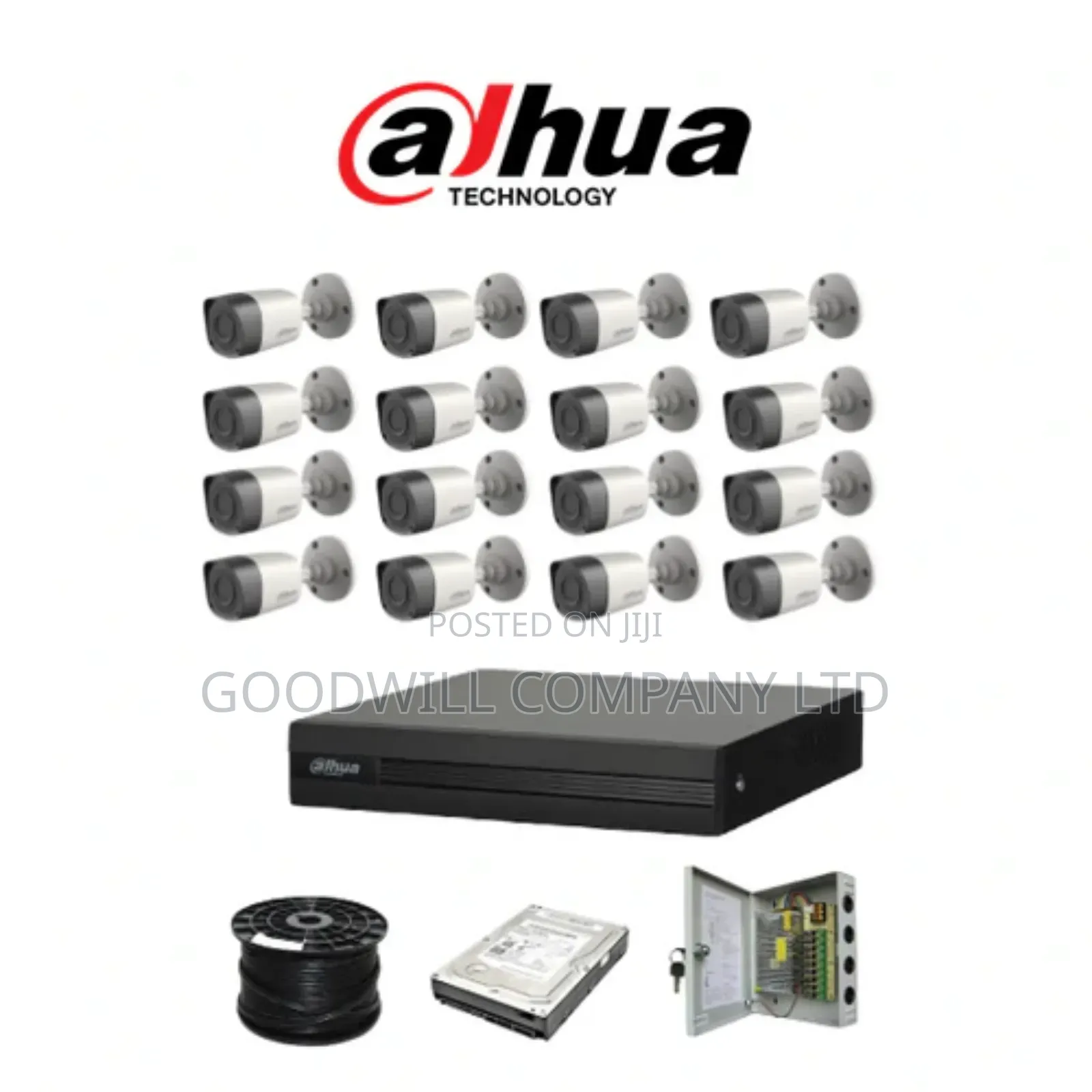 16 Channel Dahua Night Vision CCTV Camera Full Kit