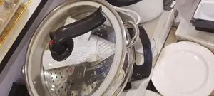 Electric Frying Pan With Steamer