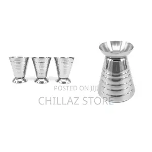 Stainless Steel Cocktail Measuring Cups.