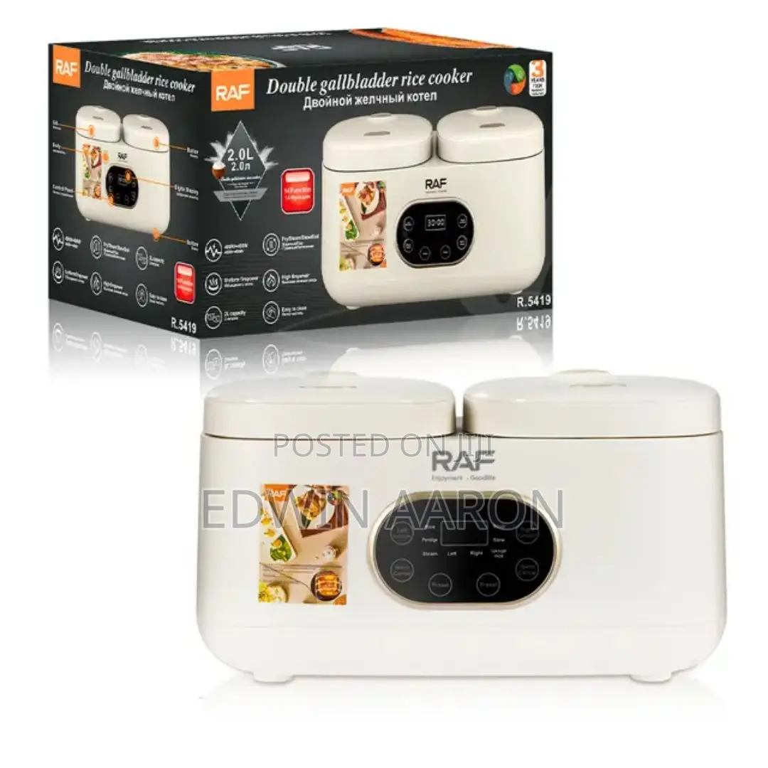 Raf Double Electric Rice Cooker 4L