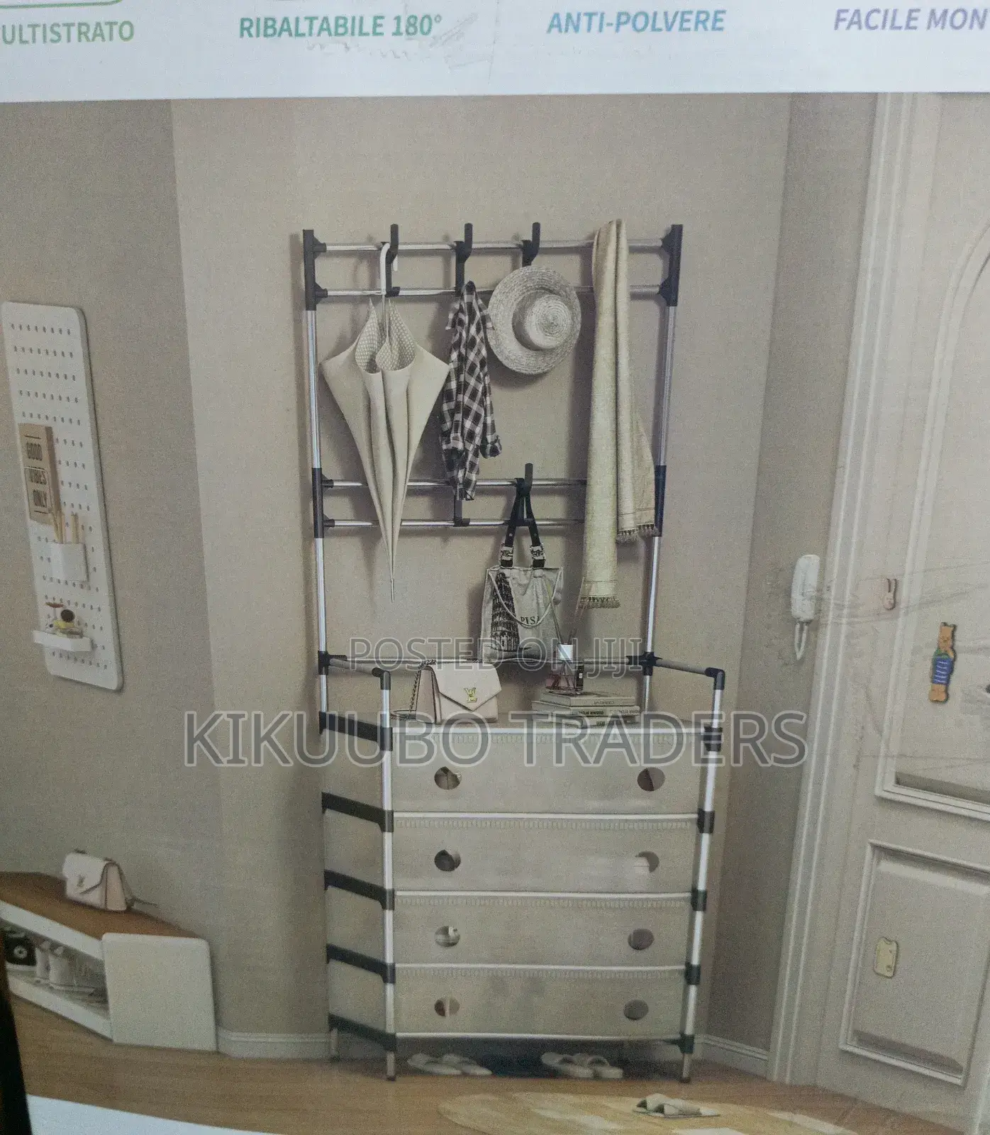 Multifunctional Dust Proof Shoe and Hat Rack