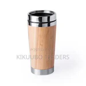 Stainless Steel Bamboo Travel Mug - Spill Proff Lid