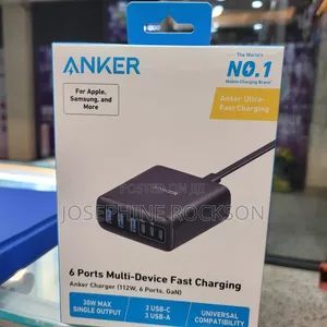 Gan 112W Fast Charging /3 USB C_3 USB a Anker