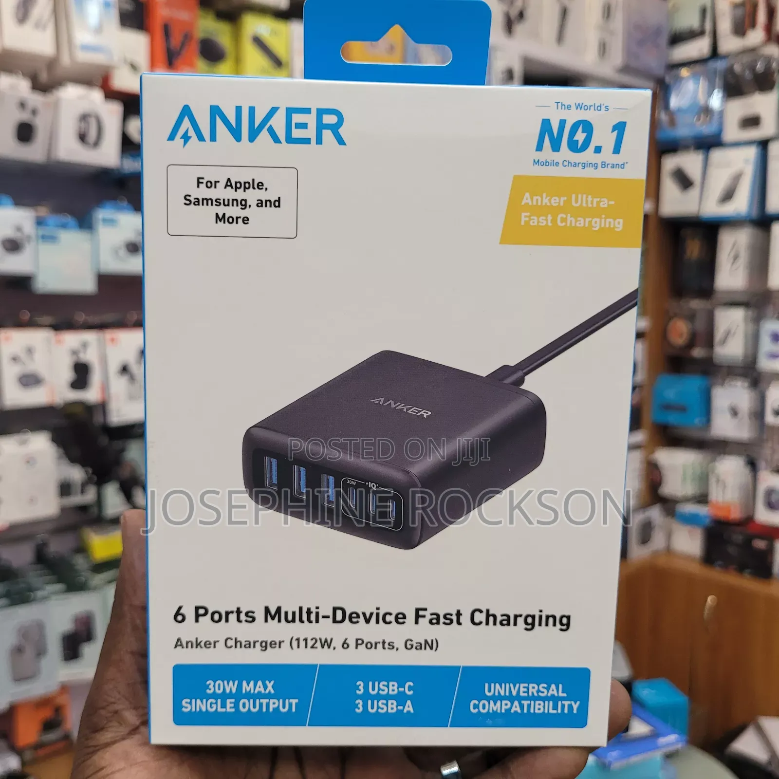 Gan 112W Fast Charging /3 USB C_3 USB a Anker
