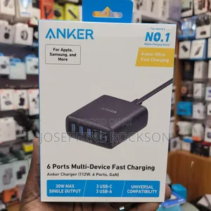 Gan 112W Fast Charging /3 USB C_3 USB a Anker