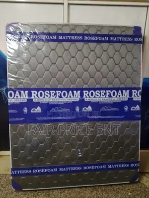 High Density Mattress by Rosefoam. 5*6*8inches. ( Brown)