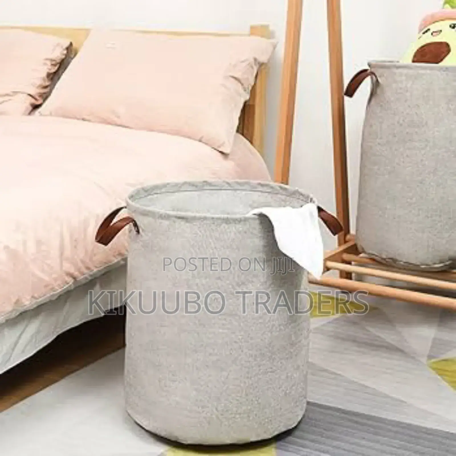 Collapsible Cloth Portable Laundry Basket With Handles