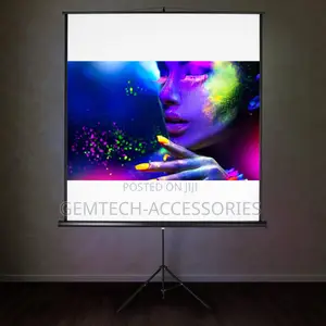 Projection Screen With Stand ( Tripod) 1.8m X 1.8m