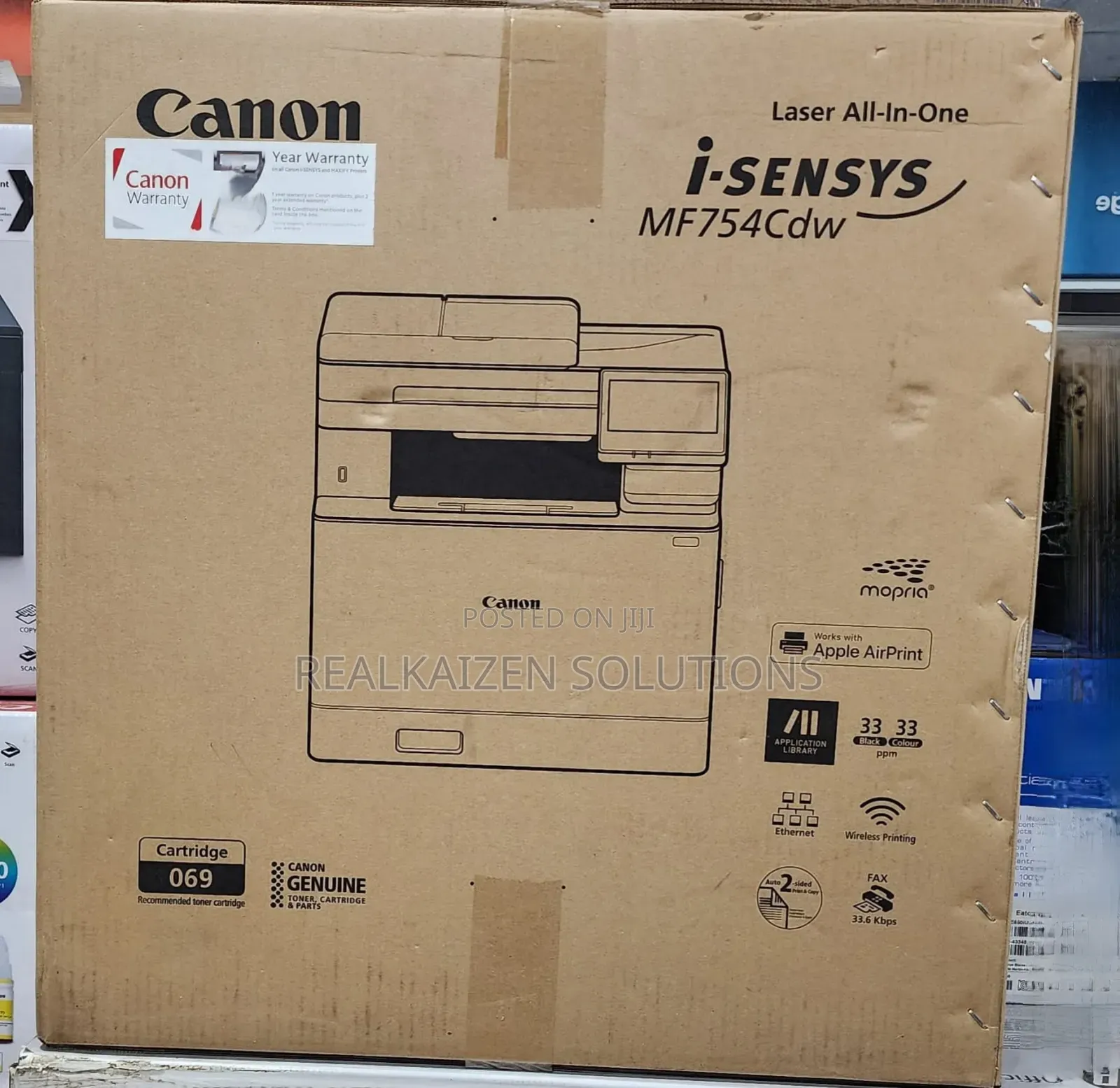 CANON I-Sensys Mf754cdw All-in-One Color Laser Printer