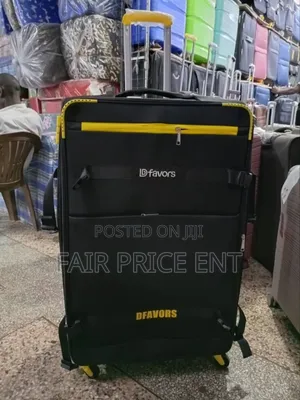 Noble D Favors Extra Large Cloth Suitcases.( Black)