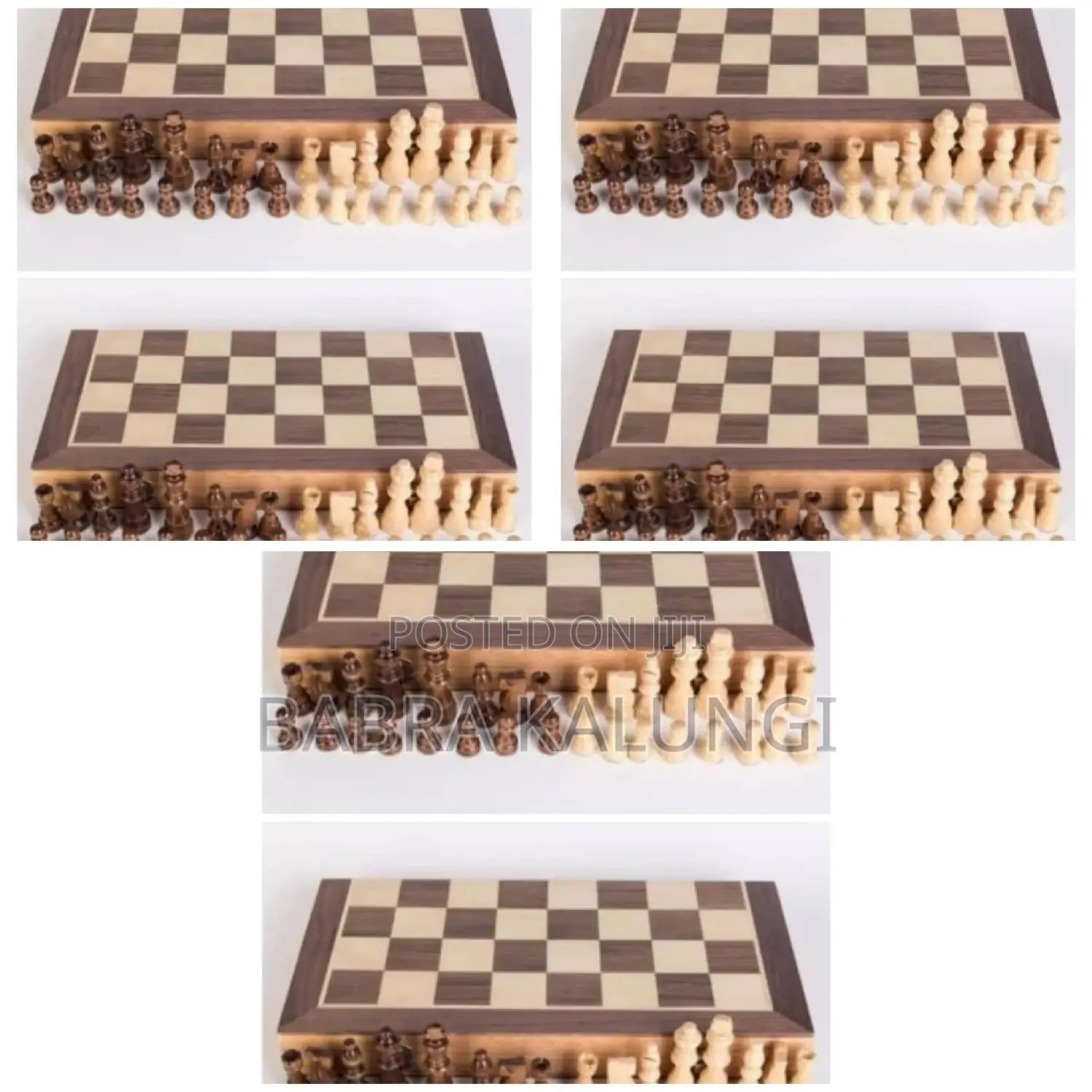 3 in 1 Chess Wooden Board Game