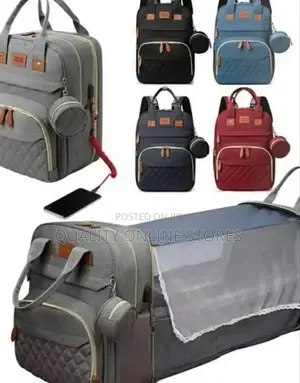 Multifunctional Baby Diaper Bag and Bed