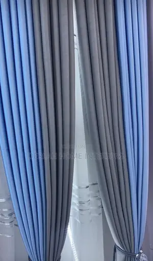 Baby And Charcoal Grey Curtain Per Meter