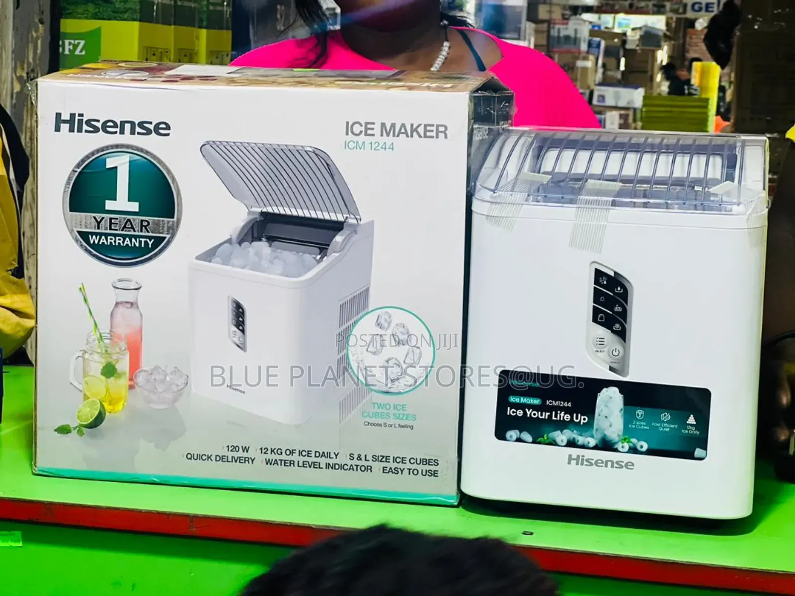 Hisense Ice Cube Makers \\ 12kgs/24hr_120w \\ Icm 1244