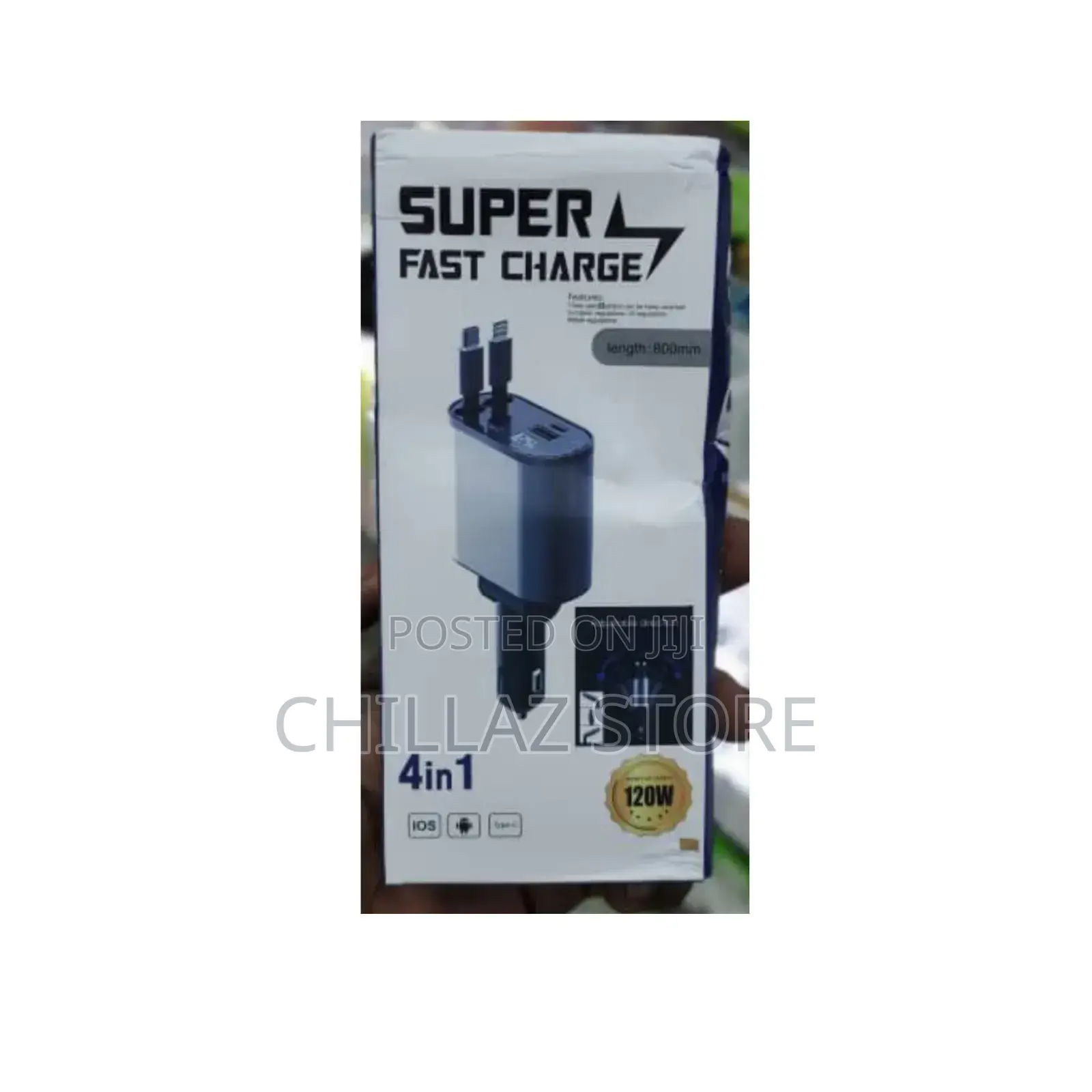 4 in 1 Retractable Car Charger.