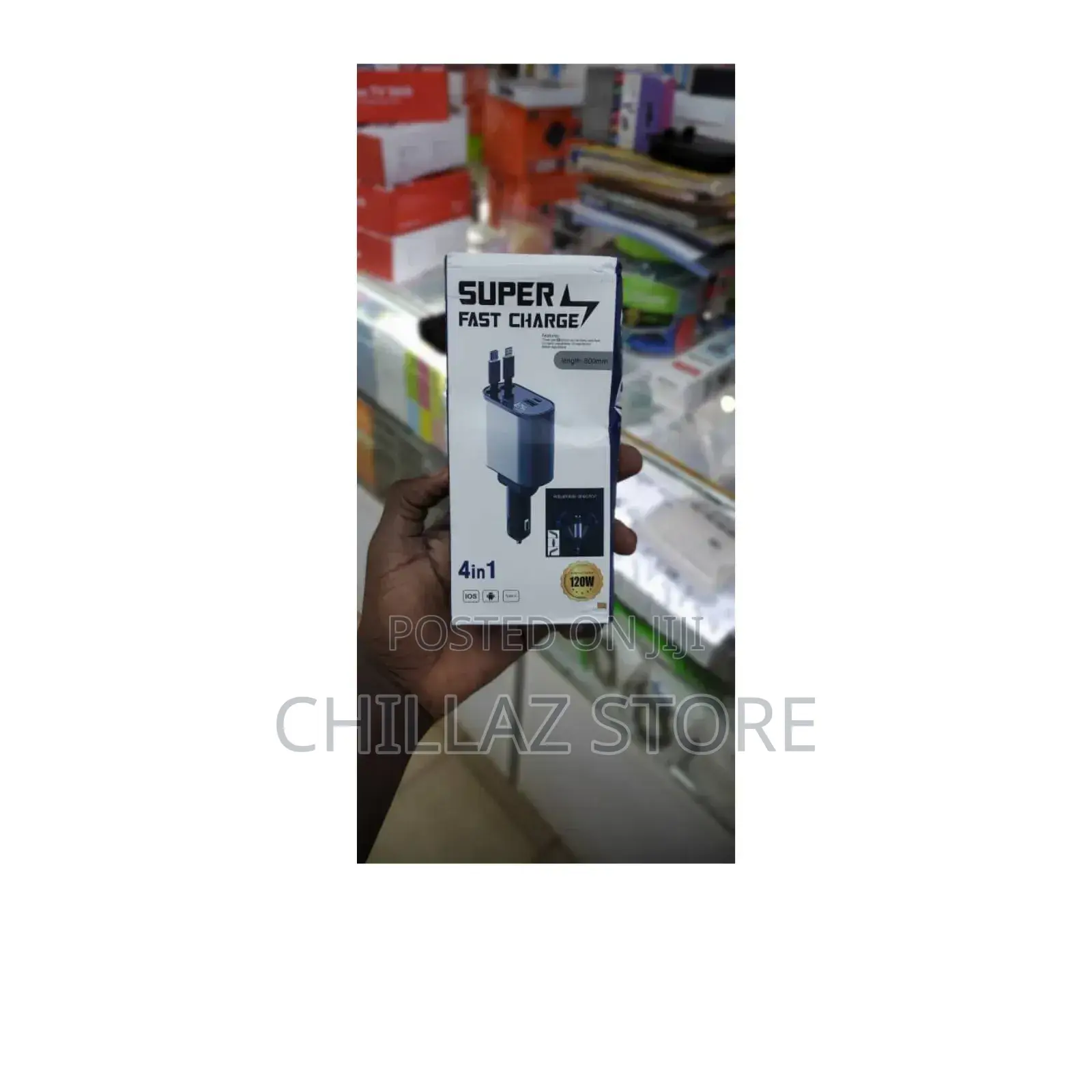 4 in 1 Retractable Car Charger.