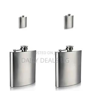 Portable Sliver Hip Flask