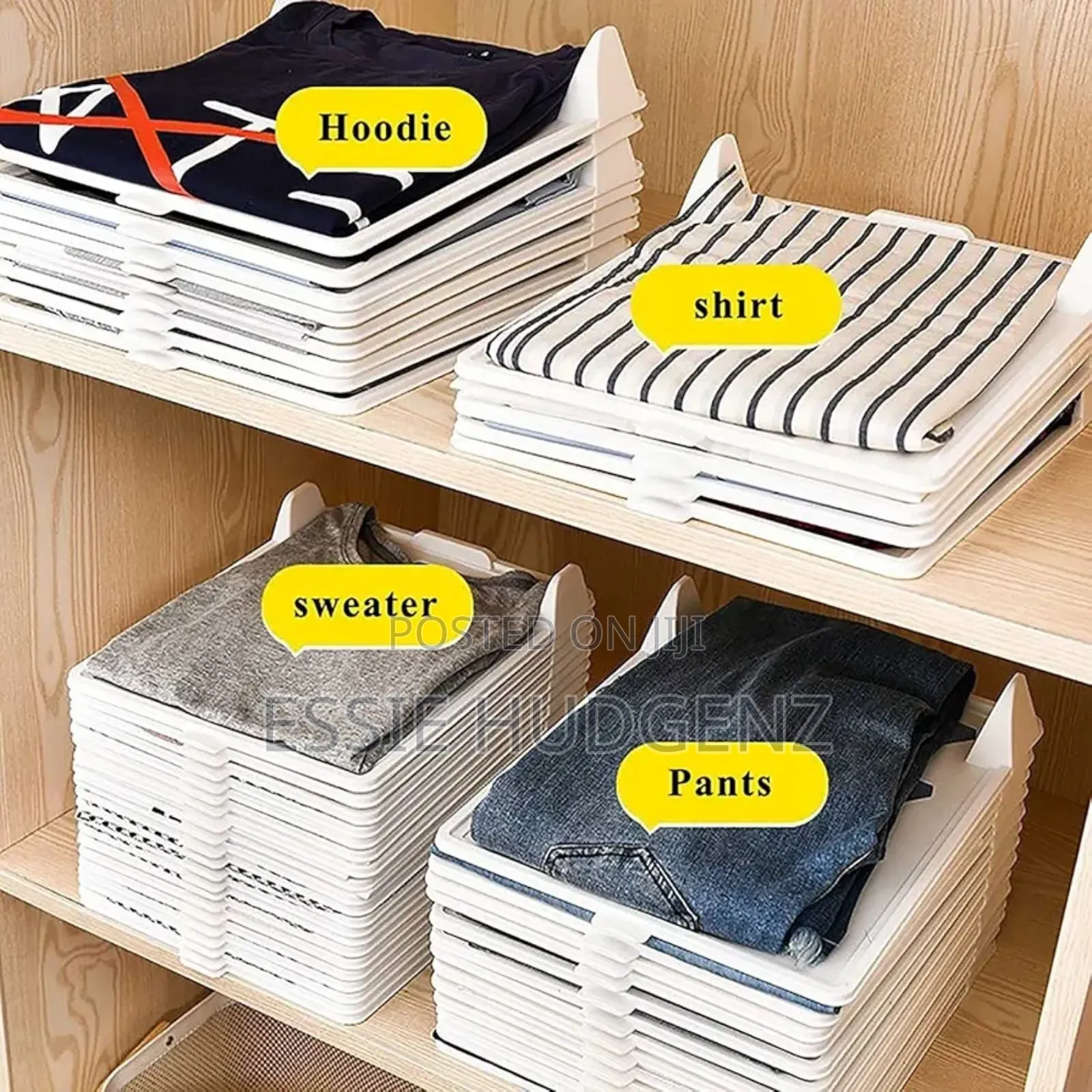 5pieces Clothes Board Stackable Organizer