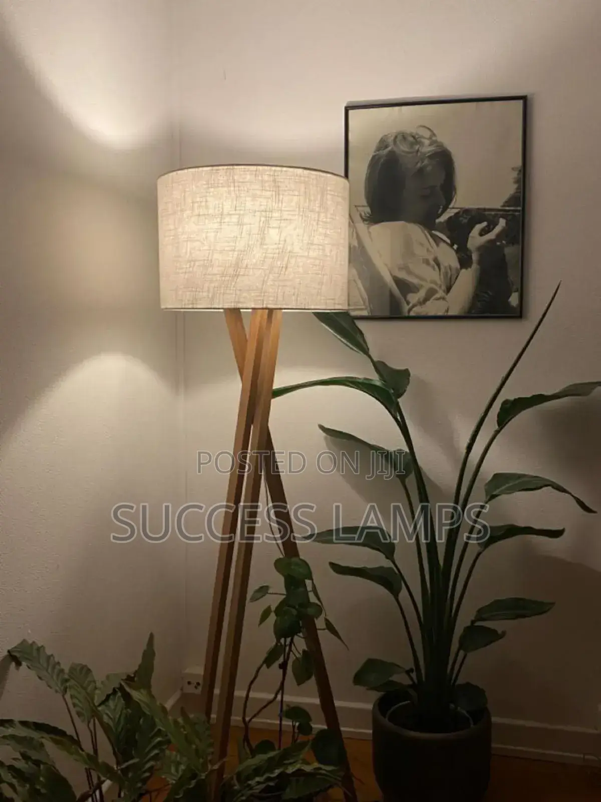 Three Stand Wooden Lamps