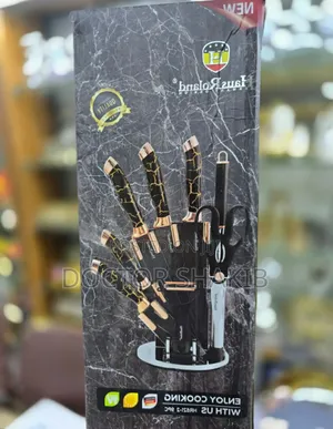 Unique Black Kitchen Knives Set