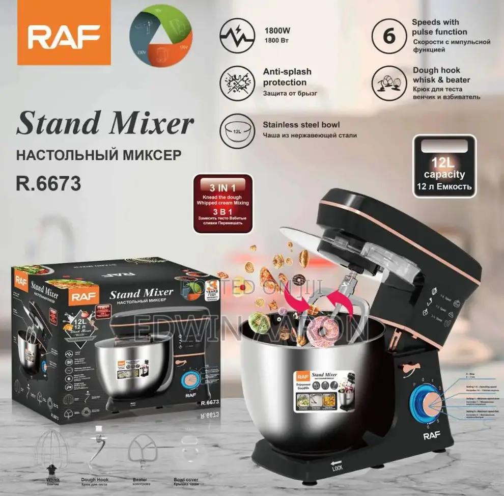 3 in 1 Raf Electric Stand Mixer