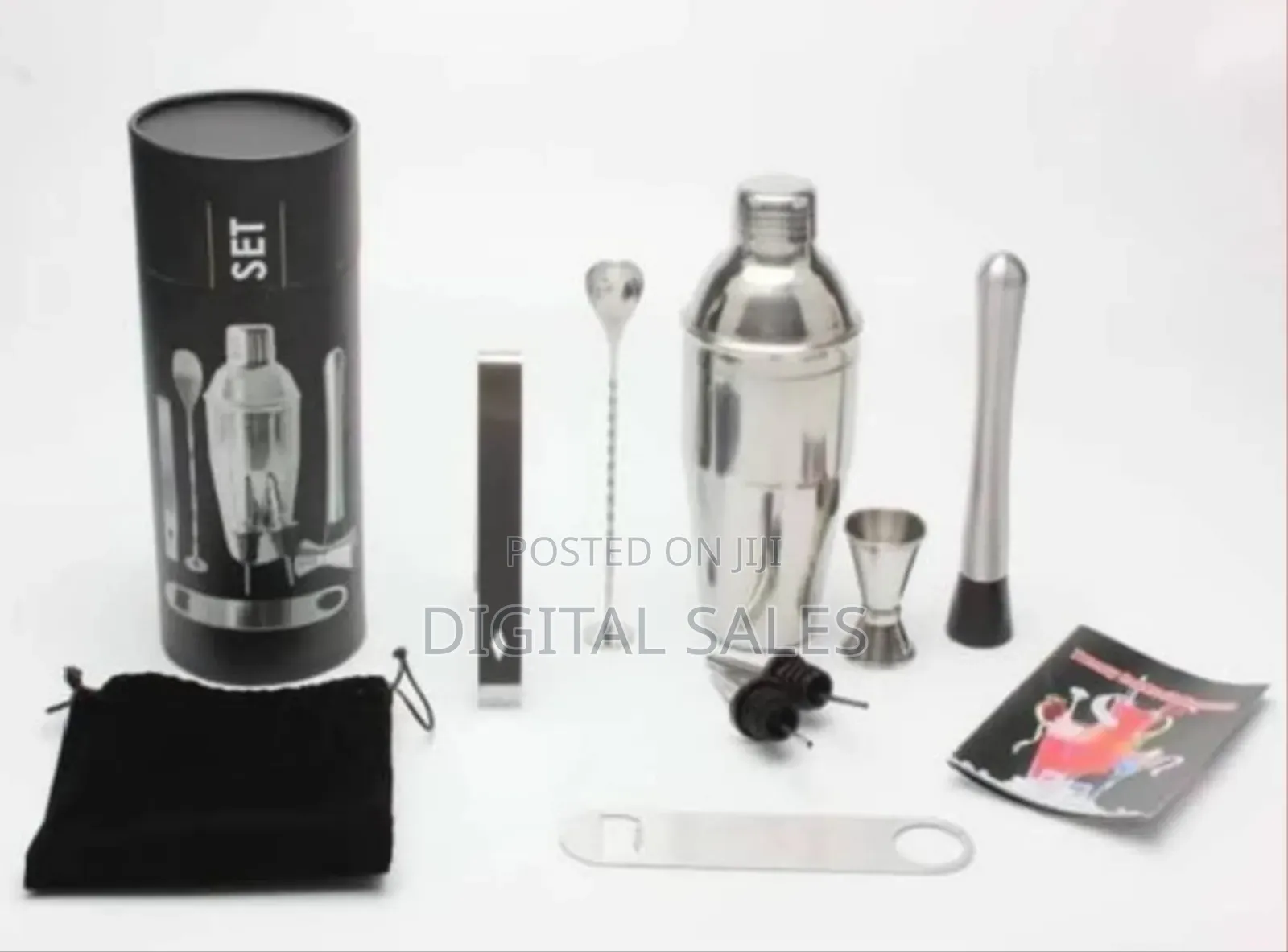 Cocktail Shaker Set, 8 Piece Bartender