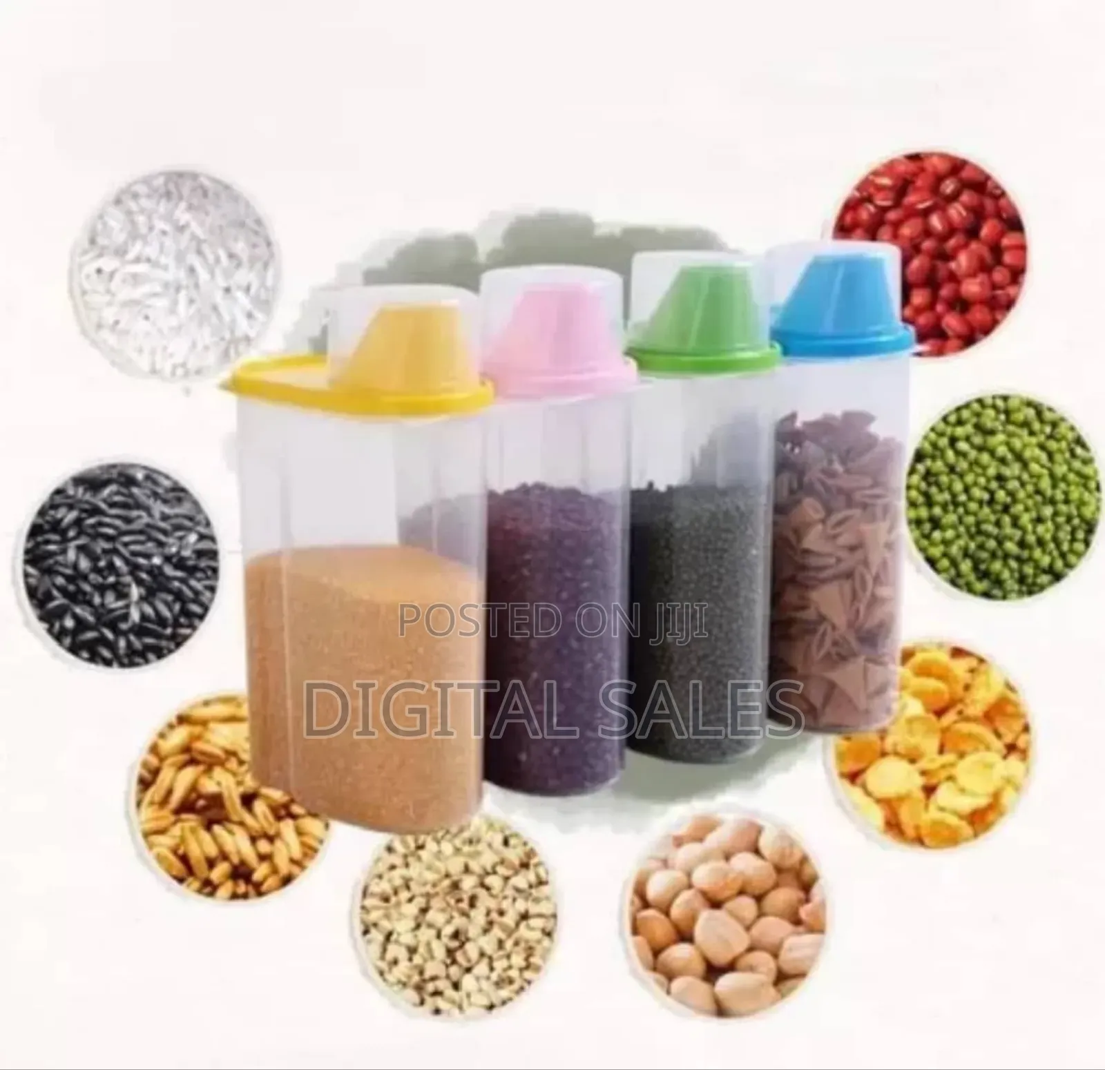 4 Piece 2.5 L,Food Plastic Storage