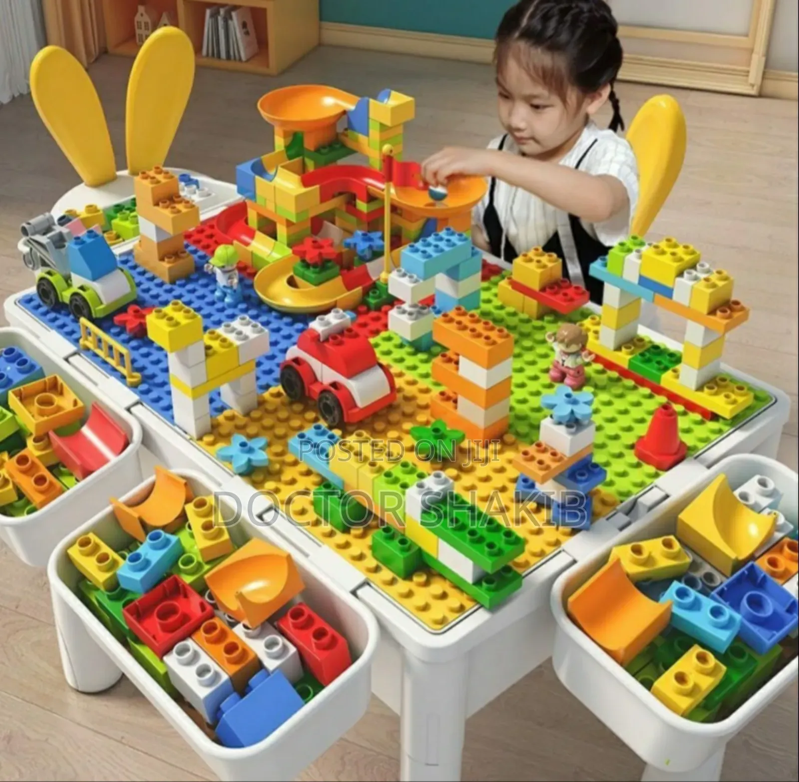 New Kids Building Blocks Table With Chair