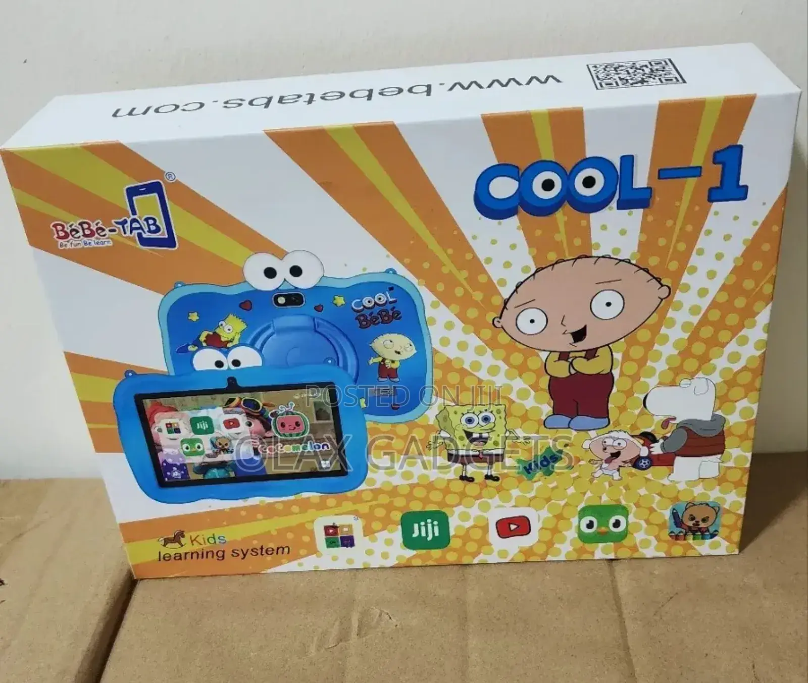 Bebe-Tab Cool 1, 7 Inch Wifi Android Kids Educational Tablet