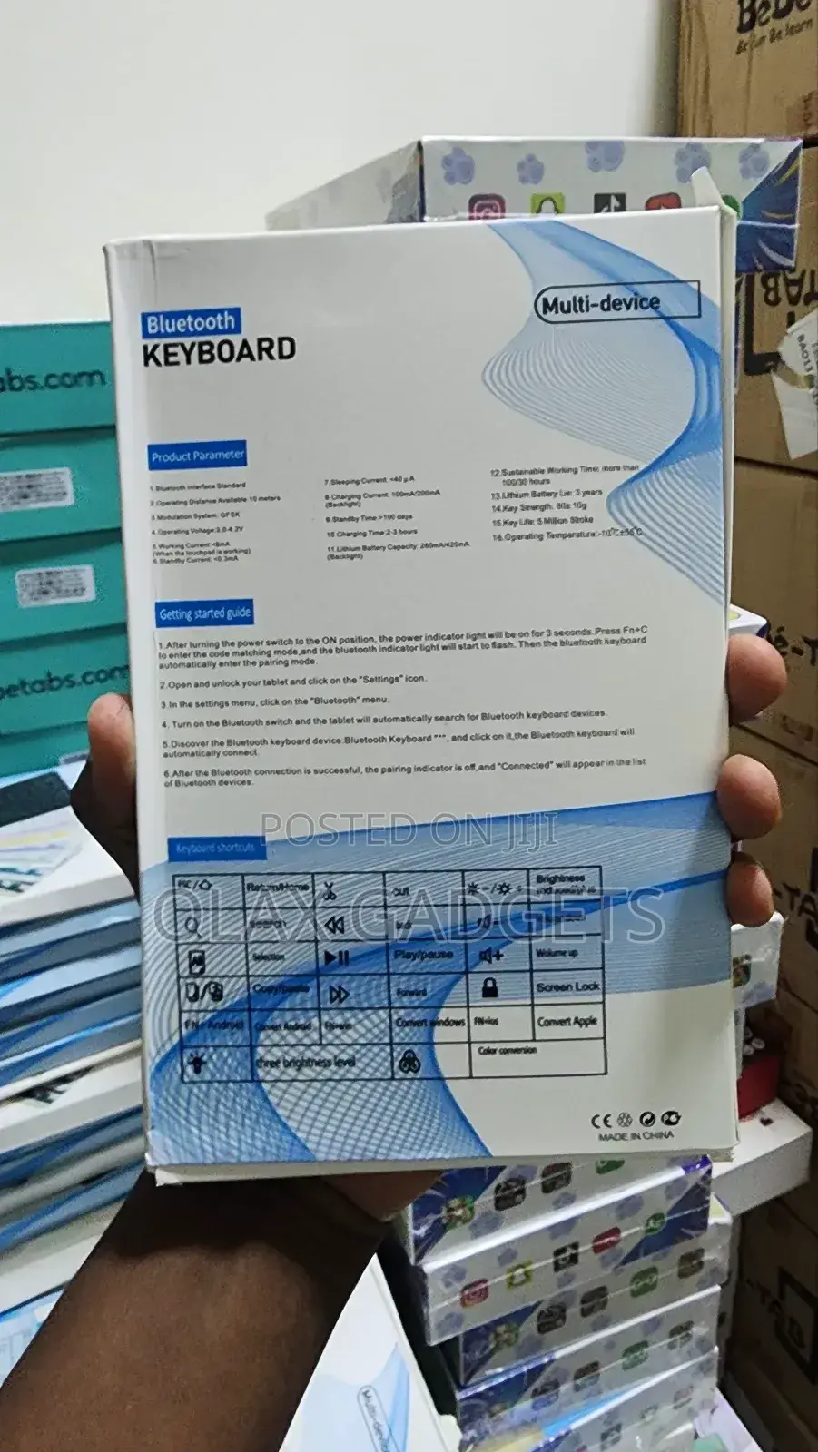 Idino Universal Rechargeable Wireless Bluetooth Keyboard