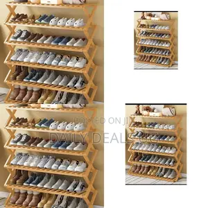 Foldable Wooden Shoe Rack