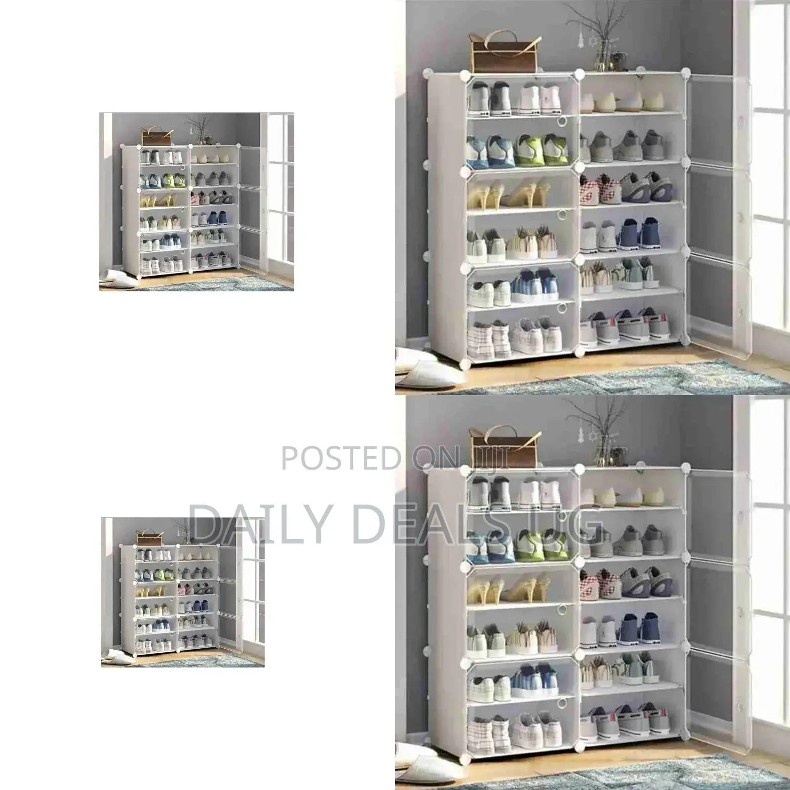 Double Plastic Shoe Wardrobe