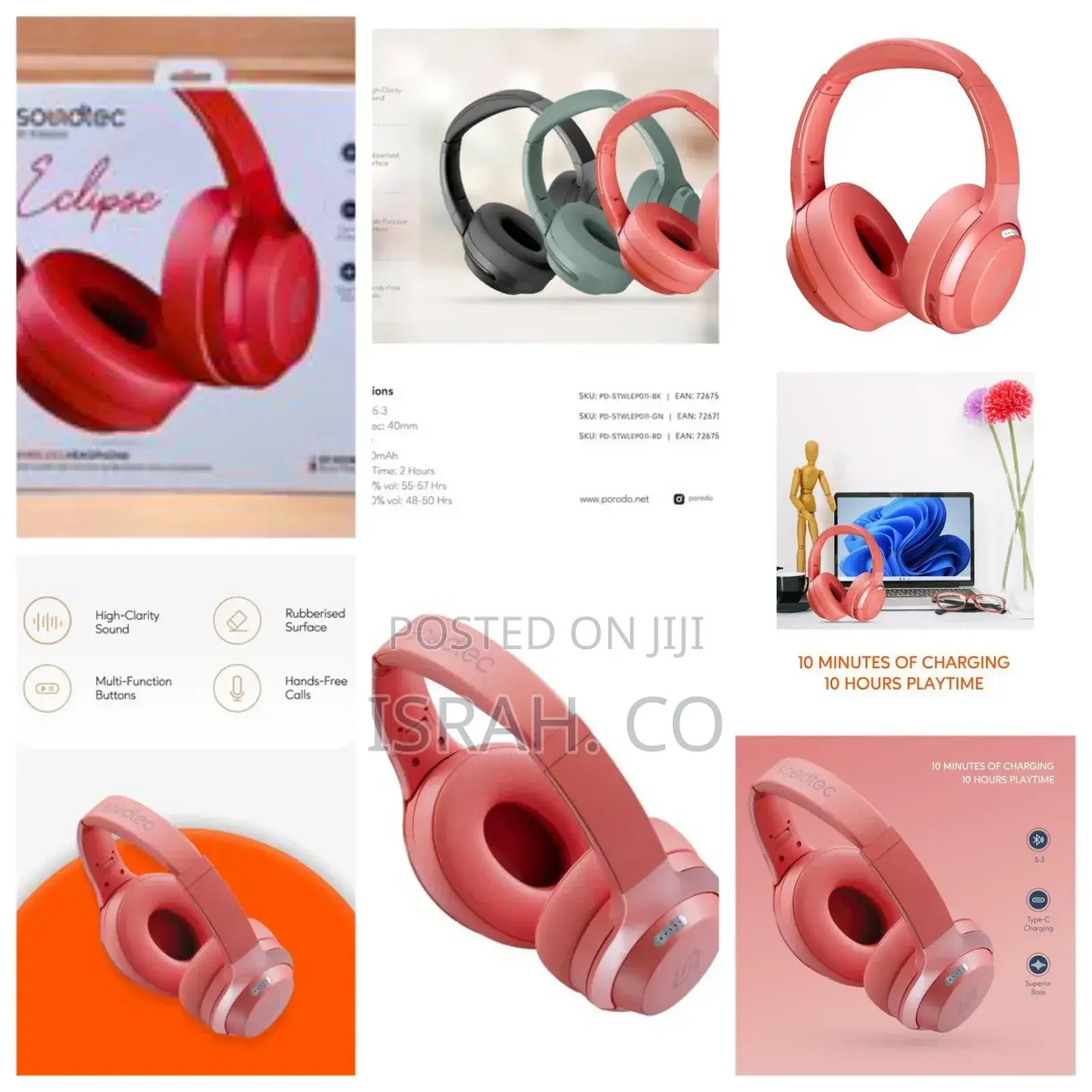 Wireless Headphone Pink