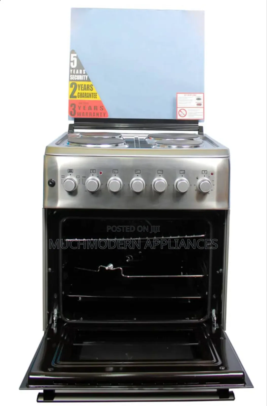 Blueflame Cooker, 60x60cm Full Electric, 4 Hotplates Oven