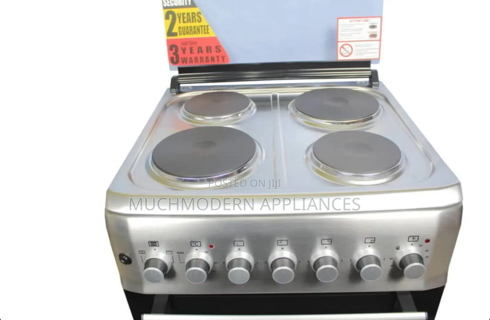 Blueflame Cooker, 60x60cm Full Electric, 4 Hotplates Oven