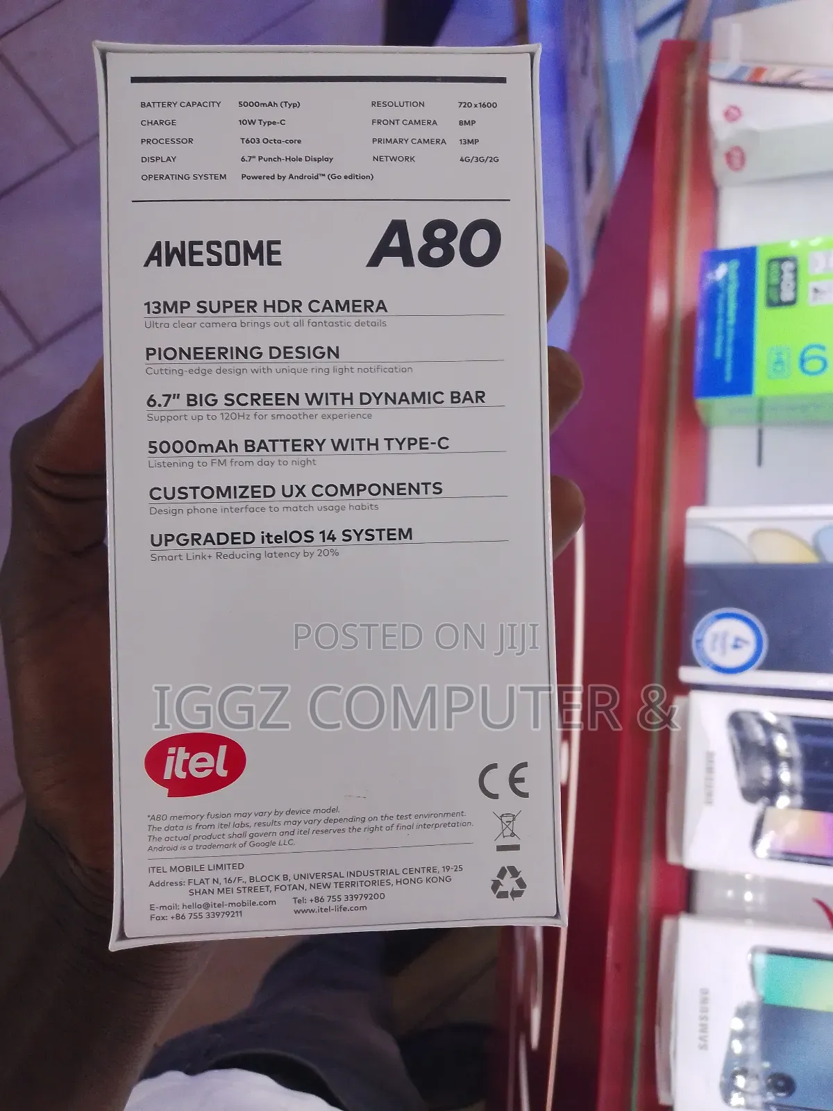New Itel A80 128 GB Silver