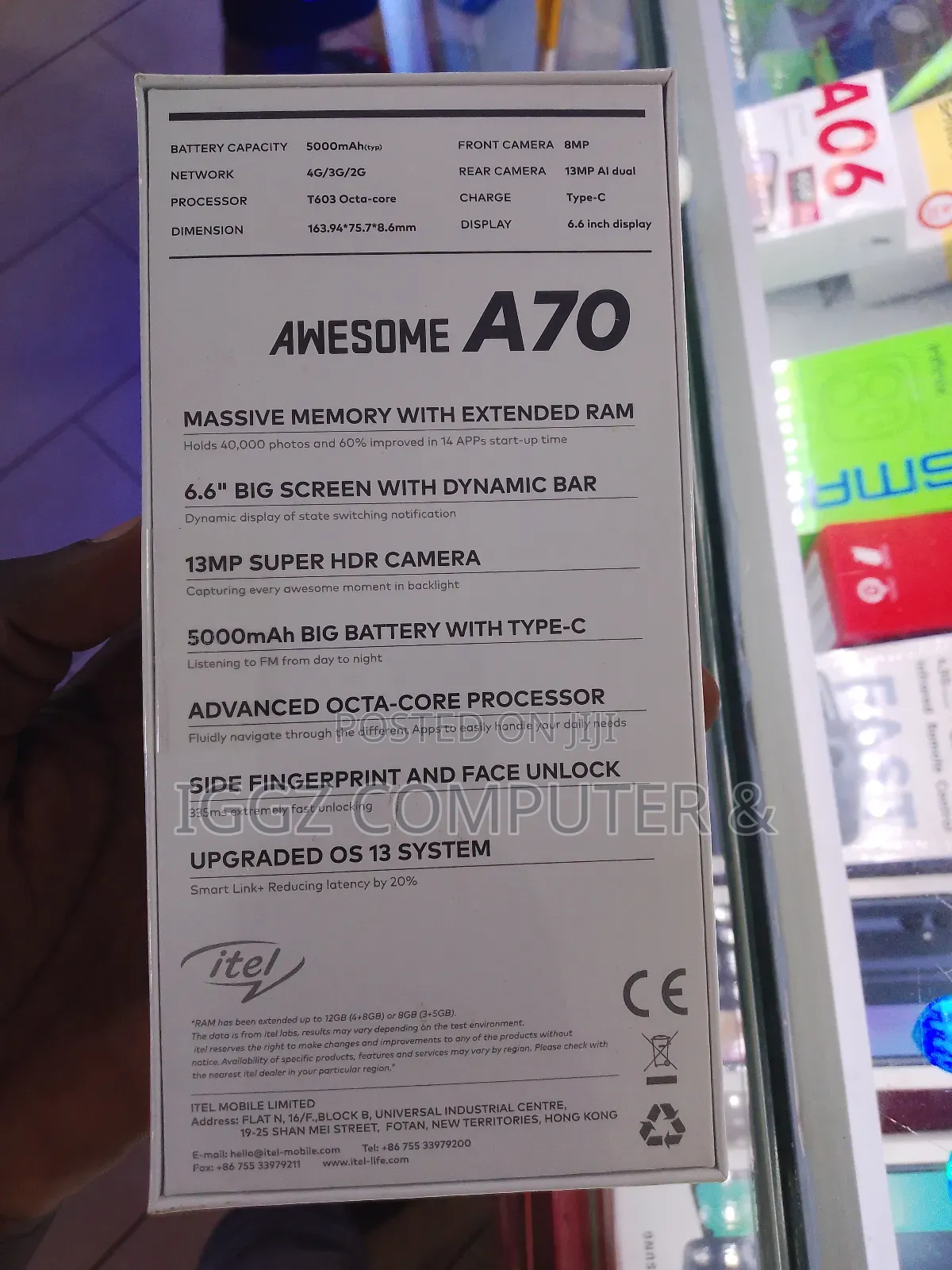 New Itel A70 128 GB Gold