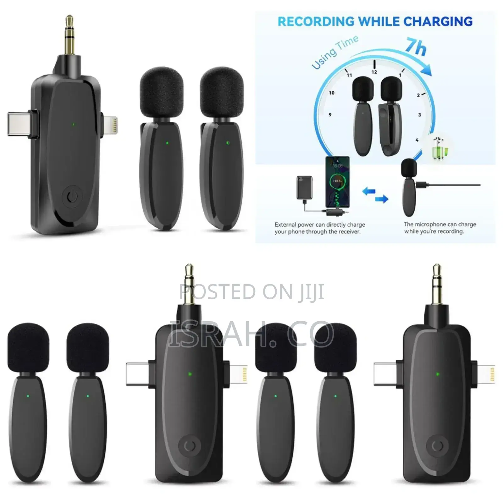 3 in 1 Mini Microphone Wireless Lavalier Microphones