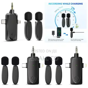 3 in 1 Mini Microphone Wireless Lavalier Microphones