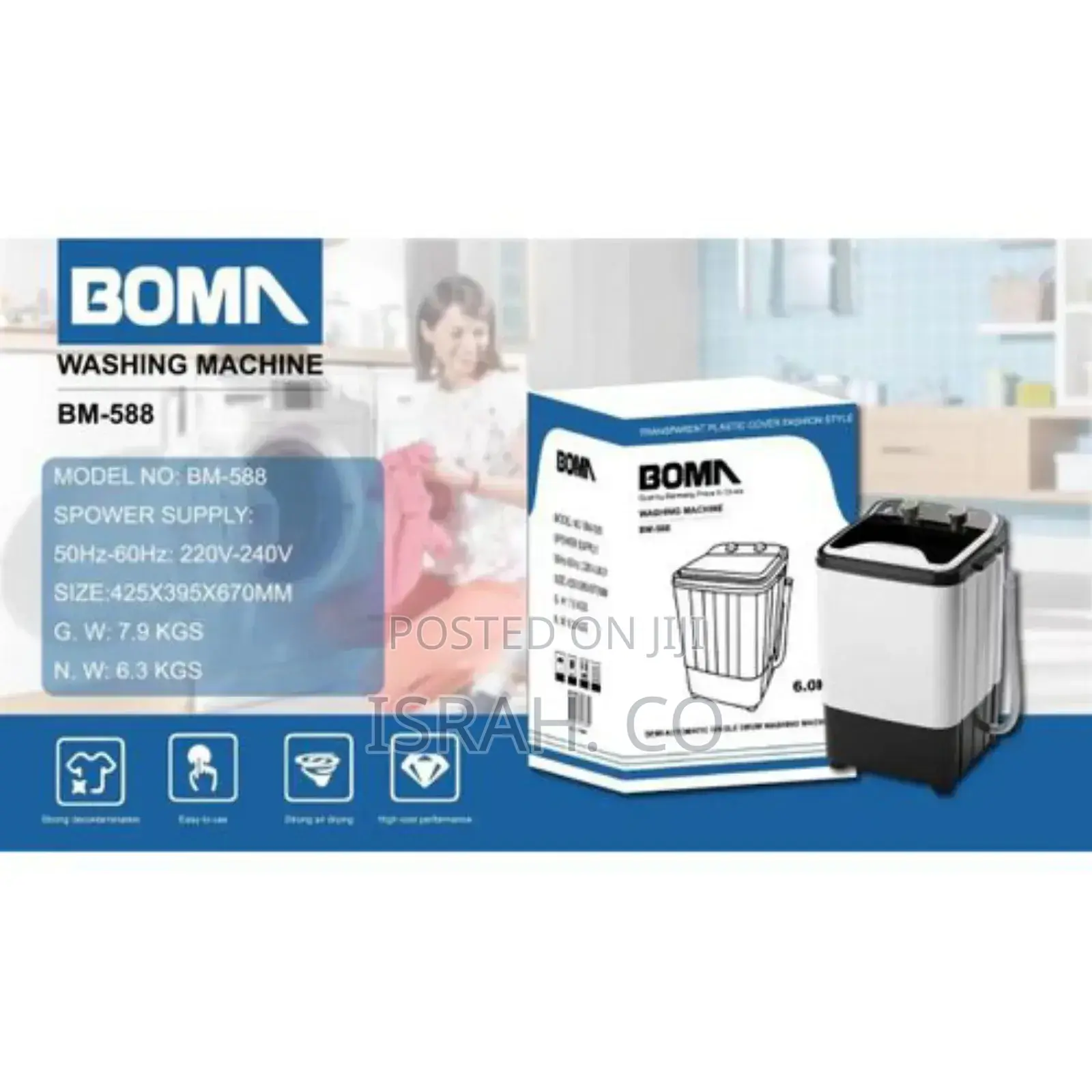 Boma Washing Machines 6KG Large Capacity Super Quiet