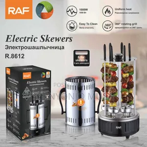 Raf Electric BBQ Grill R.8612 | Vertica| Portable Rotating-