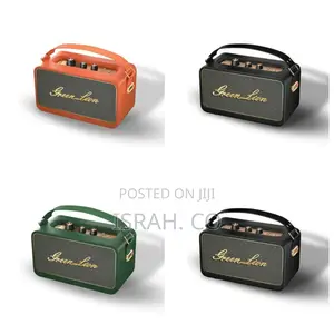 Green Lion Classic Sound Stereo Speaker- Multicolor