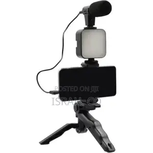Kit for Video Making, Mic, Mini Tripod Stand, Led Light