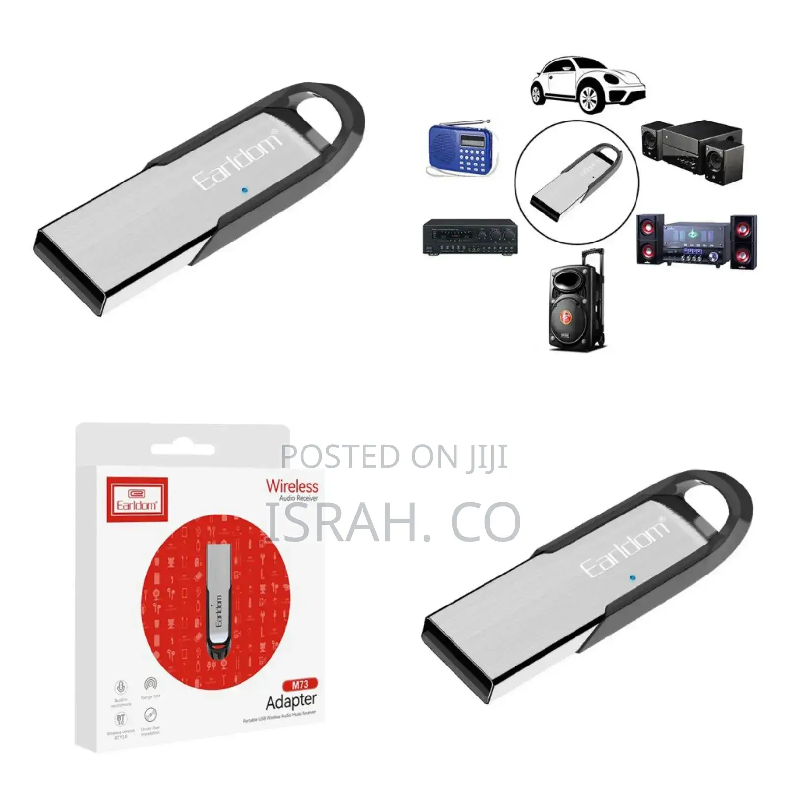 Earldom Bluetooth Wireless Audio Receiver Adapter